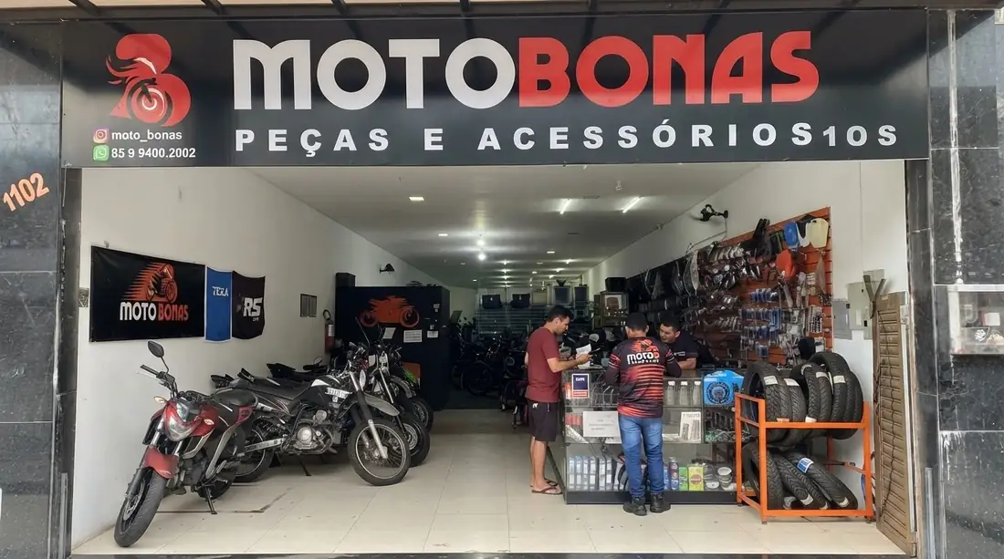 Fachada da loja Motobonas